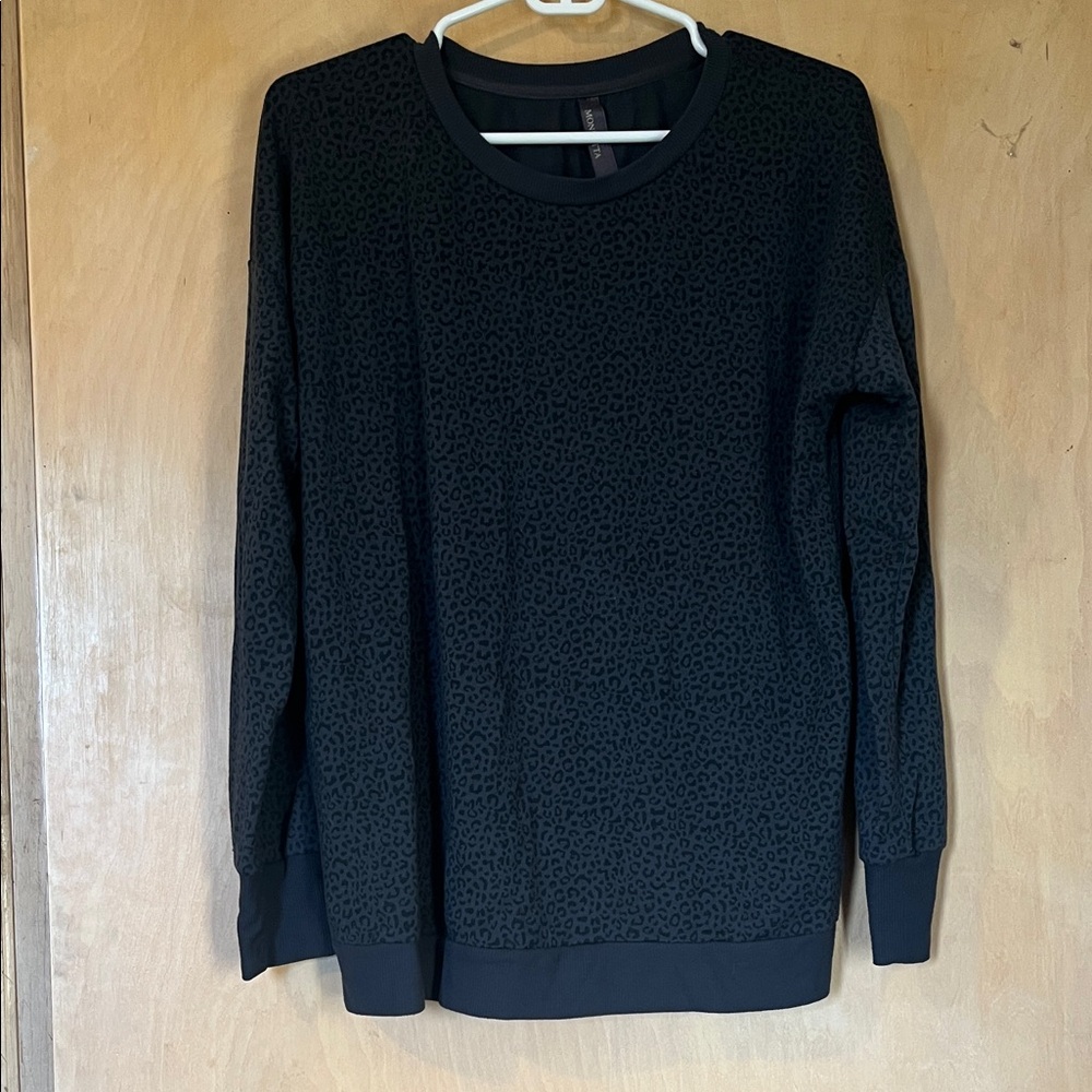 Mondetta Black Patterned Sweatshirt